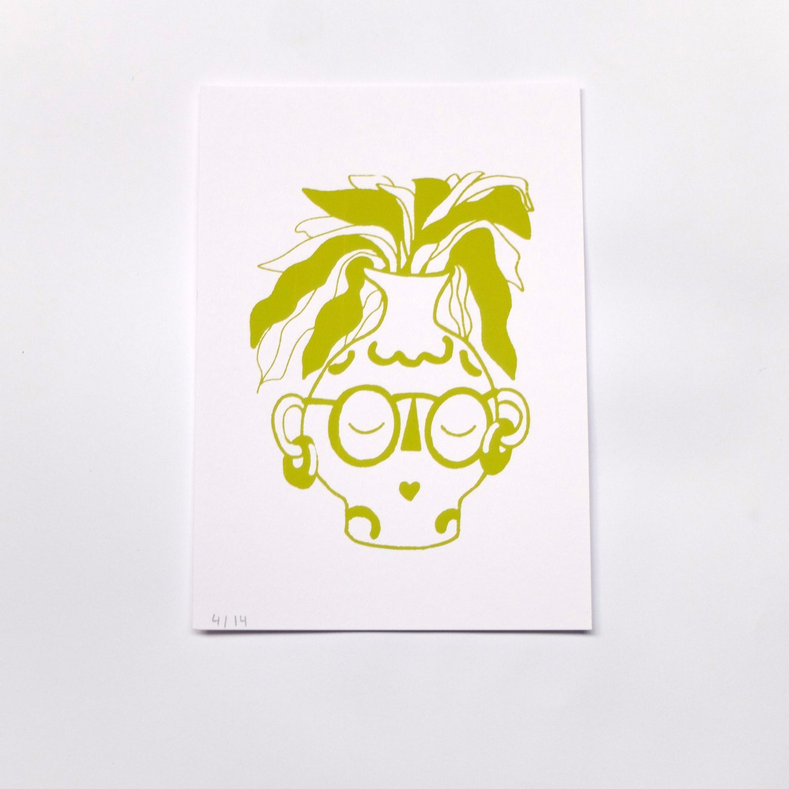 Serigrafia niña jarrón